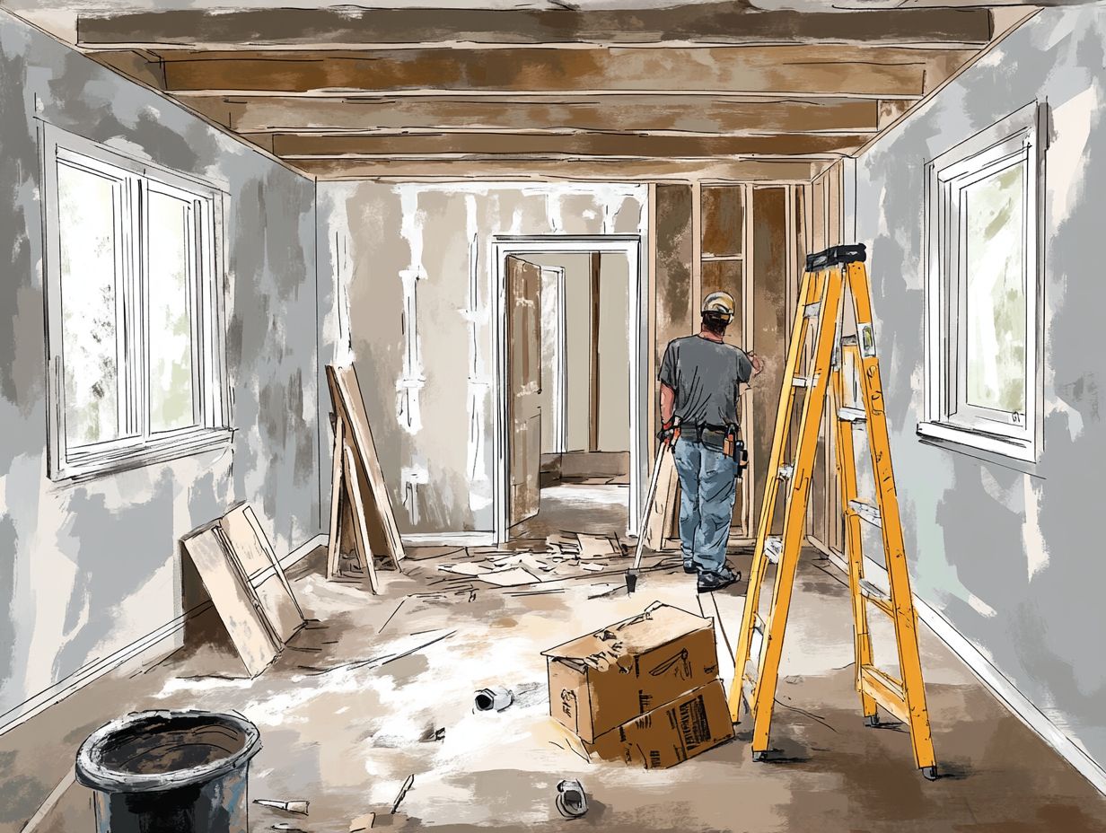 What types of renovations are typically covered by home insurance?