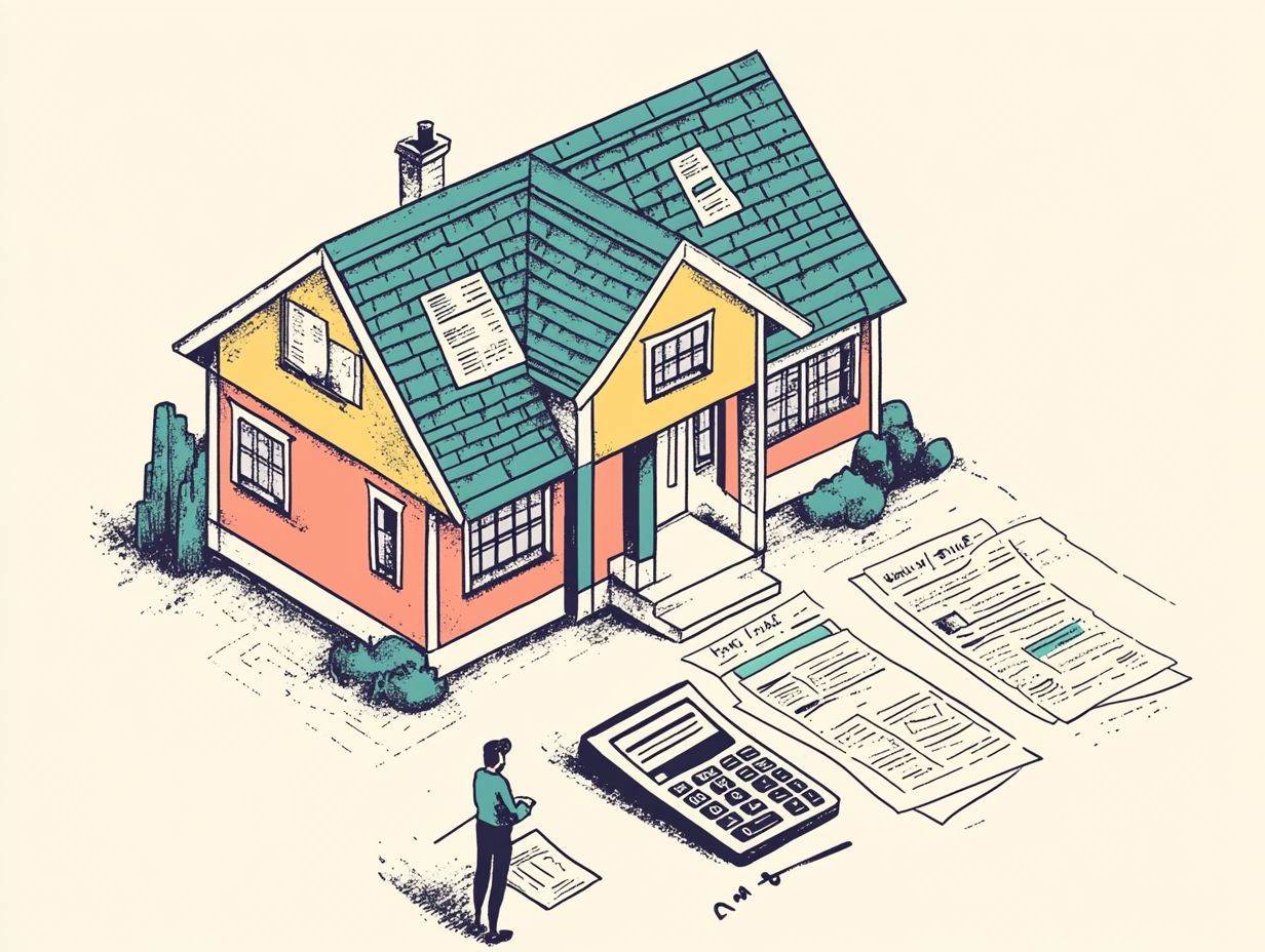 Diagram explaining how deductibles work in home insurance