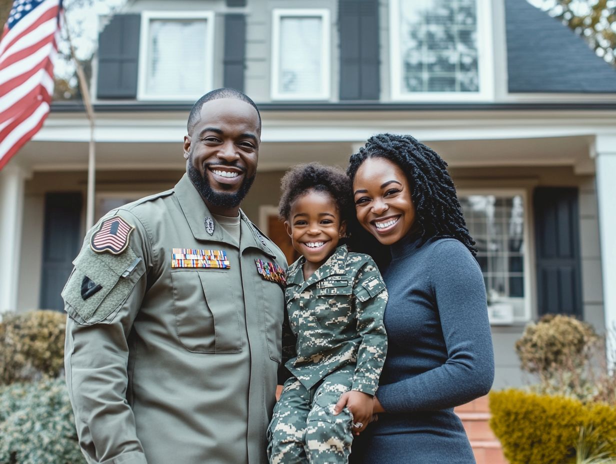 Image representing frequently asked questions about home insurance for military families