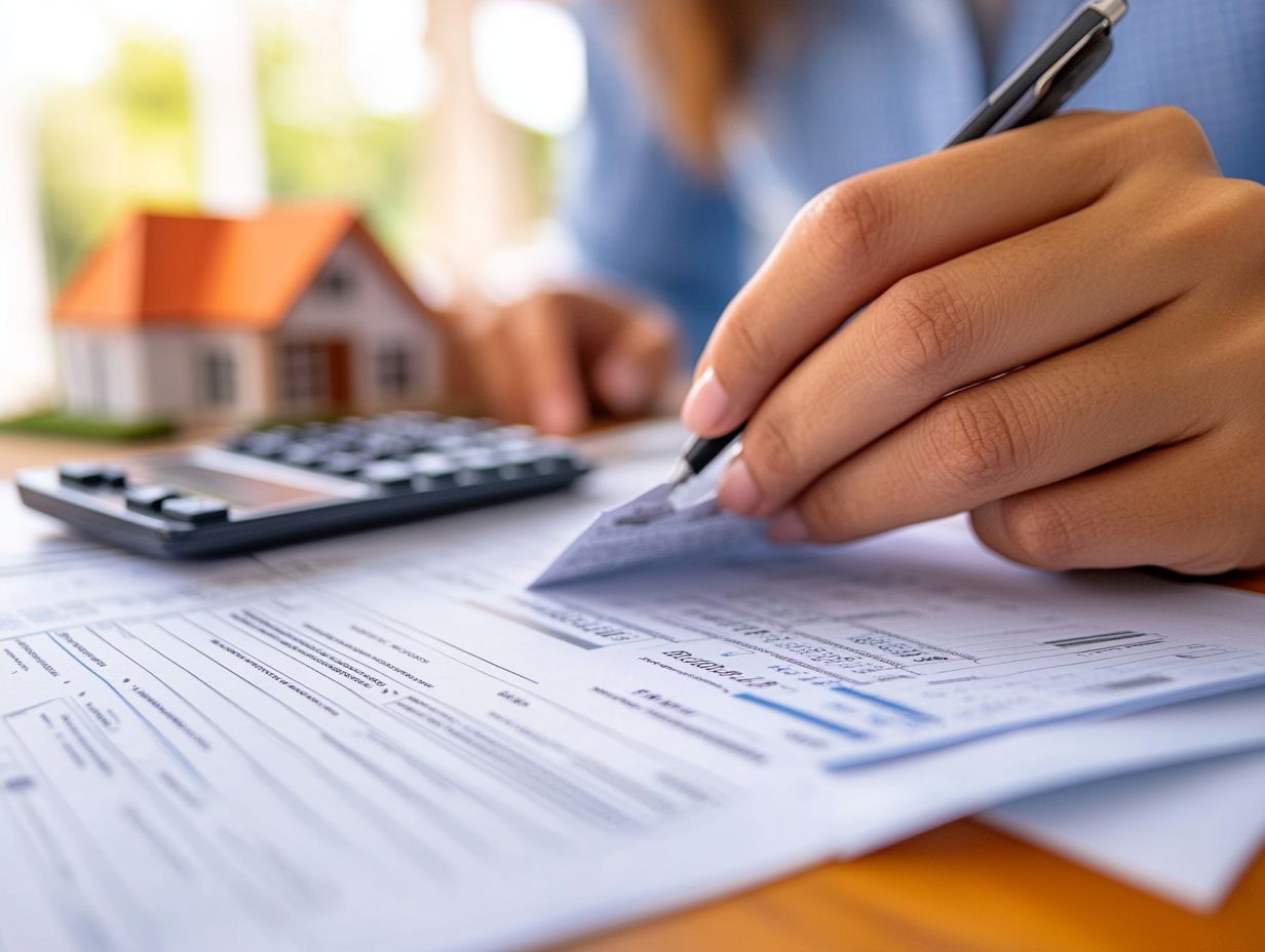 A homeowner assessing their property and personal belongings for insurance.