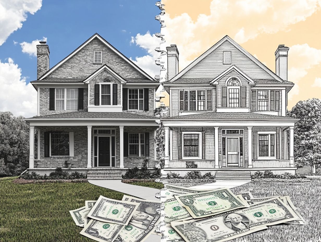 Visual comparison of Replacement Cost vs Actual Cash Value for homeowners.