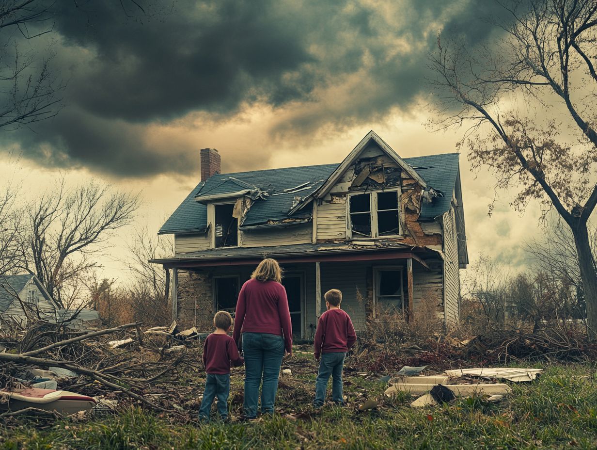 A family preparing for emergencies.